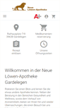 Mobile Screenshot of neue-loewen-apo.de